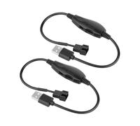 Confezione da 2 Adattatori USB da 5V A 12V A 4 Pin per il Controllo Della VelocitÃ Della Ventola del PC