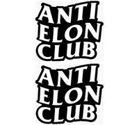 Confezione da 2 adesivi anti Elon - I Bought This Before We Knew Elon was Crazy!Funny Remret Elon Musk adesivi in vinile per paraurti, laptop, pareti, finestre (18 x 16 cm)