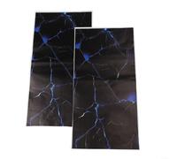 Confezione da 2 adesivi impermeabili in PET per montante B, con design 3D per la personalizzazione di portiere, resistenti alle intemperie, 50 x 25 cm, come mostrato (B)