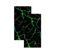 Confezione da 2 adesivi impermeabili in PET per montanti B con design 3D per la personalizzazione di portiere, resistenti alle intemperie, adesivi fai da te, 50 x 25 cm, come mostrato (D)