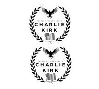 Confezione da 2 adesivi per paraurti auto Charlie Kirk Forever in Our Hearts, True American Hero, RIP Charlie Kirk Silenced But Not Forgotten Freedom Worth Fighting Fly High in Lovin Memory Truck