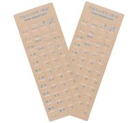 Confezione da 2 adesivi universali per tastiera coreana sfondo trasparente, sfondo trasparente con scritta blu per computer portatile, notebook desktop, sostituzione tastiera del computer (coreano)