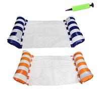 Confezione da 2 amache gonfiabili per piscina, accessori multiuso per piscina come sedia a sdraio, amaca, sella, galleggiante, amaca acquati