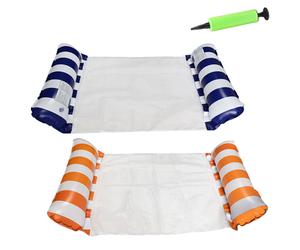 Confezione da 2 amache gonfiabili per piscina, accessori multiuso per piscina come sedia a sdraio, amaca, sella, galleggiante, amaca acquati
