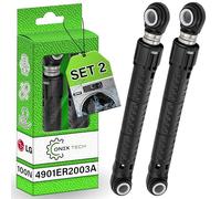 Confezione da 2 Ammortizzatori Lavatrice 100N con Codice Originale 4901ER2003A per LG - Garanzia di 5 Anni - ONIX TECH