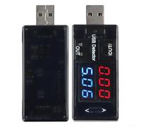 Confezione da 2 amperometri USB voltmetro digitale con doppio display LCD per monitoraggio della potenza USB e analisi del consumo del dispositivo con risoluzione 0 01V 0 01A