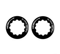 Confezione da 2 anelli di bloccaggio in lega di alluminio per bicicletta, 35,4 mm, per volano 11T (nero)