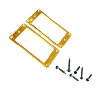 Confezione da 2 anelli di montaggio per pickup in metallo per chitarra elettrica, struttura in metallo, per humbucker piatto