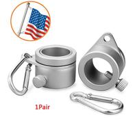 Confezione da 2 anelli per asta bandiera Clip Grommet per 1 pollice di