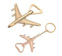 Confezione Da 2 Apribottiglie Modello Aereo, Apribottiglie In Metallo, Apribottiglie Giocattolo Aerospaziale, Regalo Per Gli Amanti Dei Piloti, Apribottiglie Creativo