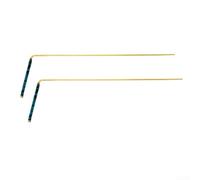 Confezione da 2 aste per sonda in puro rame 99 e 9, progettate per la ricerca di fonti d'acqua e cacciatori di tesori, con manici retrattili in ottone e azione stabile a pendolo (blu)