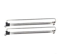Confezione da 2 aste telescopiche retrattili regolabili in lunghezza, appendiabiti estraibili in ferro per un supporto stabile degli indumenti (450 mm)