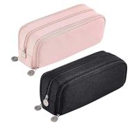 Confezione Da 2 Astucci, Astuccio, Astuccio Scolastico, Astuccio Per Ragazze, Astuccio Con Cordoncino Nero, Astuccio Multifunzionale