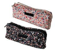 Confezione Da 2 Astucci Con Motivo Floreale, Pratici Astucci Per Cancelleria, Borsa Per Riporre E Organizzare, Per Ufficio