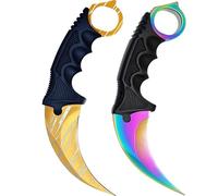 * Confezione da 2 attrezzi da campeggio di alta qualità per attività all'aria aperta, collezione di sopravvivenza Counter-Strike Global Offensive + Case By Cracker24 (oro + dissolvenza)