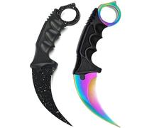 * Confezione da 2 attrezzi da campeggio di alta qualità per attività all'aria aperta, collezione di sopravvivenza Counter-Strike Global Offensive + Case By Cracker24 (nero/bianco + dissolvenza)