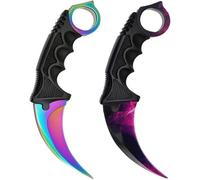 * Confezione da 2 attrezzi da campeggio di alta qualità per attività all'aria aperta, collezione di sopravvivenza Counter-Strike Global Offensive + Case By Cracker24 (viola + dissolvenza)