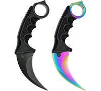 * Confezione da 2 attrezzi da campeggio di alta qualità per attività all'aria aperta, collezione di sopravvivenza Counter-Strike Global Offensive + Case By Cracker24 (nero + dissolvenza)