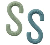 Confezione da 2 ausili per motori orali in silicone, a forma di S, per bambini autistici, forniscono sollievo per masticatori autistici, ADHD, SPD, stimolazione motoria orale o esigenze speciali