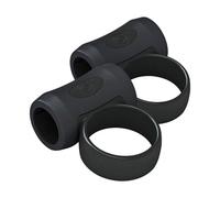 Confezione da 2 bacchette per principianti con impugnatura in silicone antiscivolo con anelli di controllo per il controllo della bacchetta della batteria clip ergonomica