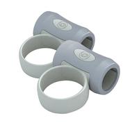 Confezione da 2 bacchette per principianti con impugnatura in silicone antiscivolo con anelli di controllo per la bacchetta della batteria, clip di riduzione della fatica
