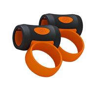 Confezione da 2 bacchette per principianti con impugnatura in silicone antiscivolo con anelli di controllo per il controllo della bacchetta della batteria clip ergonomica