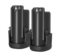 Confezione da 2 batterie agli ioni di litio da 4000 mAh per Bosch 10,8 V, compatibile con Bosch AHS 35/45 Li, ART23/PMF/PSM/PSR, 2607336863, utensili elettrici senza fili