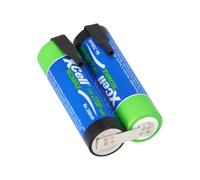 Confezione da 2 batterie con linguetta di saldatura AA Mignon XCell 2,4 V 2700 mAh ad alta corrente, ricarica rapida,