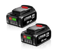 Confezione da 2 batterie di ricambio agli ioni di litio da 5,0 Ah DCB200 18 V per DeWalt 18 V, compatibili con batteria DeWalt DCB201 DCB202 DCB203 DCB204 DCB205 DCB206