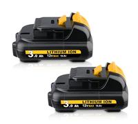 Confezione da 2 batterie di ricambio DCB120 12 V 3,0 Ah per Dewalt 12 V DCB121 DCB126 DCB122 DCB124 DCB125 DCB127 compatibile con utensili elettrici Dewalt 12 Volt Max
