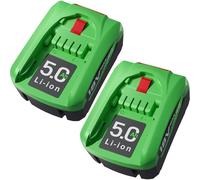 Confezione da 2 batterie di ricambio ricaricabili da 18 V, 5,0 Ah, per Bosch 18 V, compatibile con utensili Bosch da 18 V, sistema Bosch PBA e Garden 18 V, per trapano avvitatore