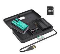 Confezione da 2 batterie ENEL15 con caricatore LCD - Caricatore USB integrato con porta di tipo C per Nikon EN-EL15a Z7II Z7 Z6II Z6 D850 D750 D610 D600 D500 D7500 D7200 D7100 D7000