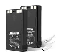 Confezione da 2 Batterie Ricaricabili al Litio LIT-22 Pro di Ricambio - Compatibili con Telecamera da Caccia SPYPOINT Flex-M/Flex G-36/Flex-PLUS/FLEX-S - Include Cavo di Tipo C