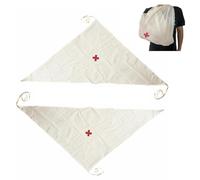 Confezione da 2 Bende Triangolari di Pronto Soccorso con Croce Rossa - Benda di Emergenza per Ferite, Kit di Sopravvivenza, Supporto per Distorsioni/fratture Ossee per la Formazione EMT
