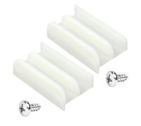 Confezione da 2 binari per porta doccia in vetro a basso attrito per una facile installazione e riduzione del rumore, adatto per binari doccia in vetro spesso 17,8 cm