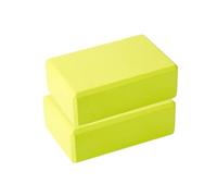 Confezione Da 2 Blocchi Di Yoga In Schiuma EVA, Attrezzi For Palestra, Pilates, Colonna For Esercizi Di Schiena, Bodybuilding, Fitness, Sport, Allenamento, Attrezzatura For La Casa(Yellow)
