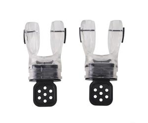 Confezione da 2 bocchini modellabili in silicone per regolatori subacquei, non snorkeling, con caratteristiche anti perdite e chiusura a cerniera, vestibilità sicura per un maggiore comfort durante le