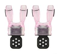 Confezione da 2 bocchini modellabili per immersioni subacquee, in silicone per uso alimentare, con doppio design anti-perdite, misura personalizzabile per la maggior parte degli attrezzi da snorkeling