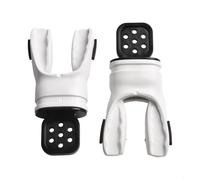 Confezione da 2 bocchini per immersioni con vestibilità modellabile, doppio design anti-perdite migliorato e attacchi con cerniera per un uso sicuro con regolatori ARA standard (bianco)
