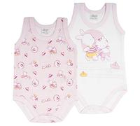 Confezione da 2 Body Americano Spalla Larga Neonato NEONATA in Cotone 100% Disponibile in Tre Varianti Colore. Le Fantasie Sono Legate alla stagionalità