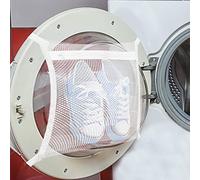 Confezione da 2 borse per asciugatrice e lavatrice, per scarpe, abbigliamento e lavanderia, cinghia elastica regolabile per la maggior parte delle asciugatrici e porte della lavanderia (40 x 40 cm)