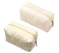 Confezione Da 2 Borse Per Cosmetici Da Donna, Borsa Per Cosmetici Di Grande Capacità, Borsa Per Cosmetici Carina, Borsa Per Cosmetici Morbida, Borsa Per Cosmetici Da Viaggio