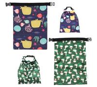 Confezione Da 2 Borse Per Pannolini Con Clip, Borsa Per Pannolini Di Grande Capacità, Borsa Per Pannolini Impermeabile, Borsa Portaoggetti Stampata Carina, Riutilizzabile