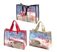 Confezione da 2 borse trasparenti con manici e tracolla lunga per la sicurezza dello stadio, con ampio spazio per concerti e sport, 50,8 x 35,6 x 17,8 cm, colore nero