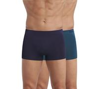 Confezione da 2 boxer in cotone senza cuciture SEAMLESS Blu M Tinta unita