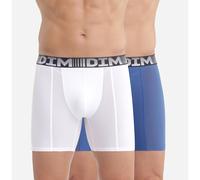 Confezione da 2 boxer lunghi 3D Flex Air Blu XL Tinta unita