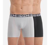 Confezione da 2 boxer lunghi 3D Flex Air Nero XL Tinta unita
