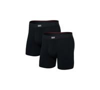Saxx - Vibe Xtra Boxer Brief Fly 2-Pack - Intimo sintetico M nero