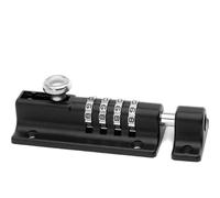Confezione da 2 bulloni di bloccaggio a combinazione a 4 cifre, bulloni scorrevoli resistenti alle intemperie, in lega di zinco, senza chiave, 121 mm, resistenti, chiavistelli bloccabili per cancelli