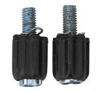 Confezione da 2 bulloni filettati M5 per deragliatore per tubo obliquo per bici da strada e mountain bike, in acciaio e ABS, finitura nera, kit di strumenti per la messa a punto del cambio